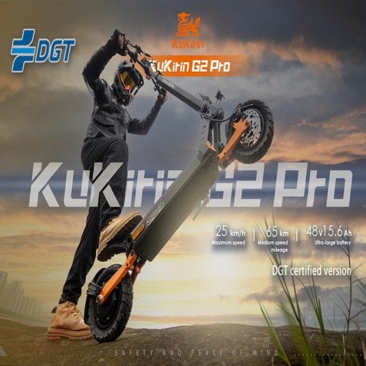 Kukirin G2 Pro (vmp-homologado) Patinete Eléctrico 500W Autonomía de 65km