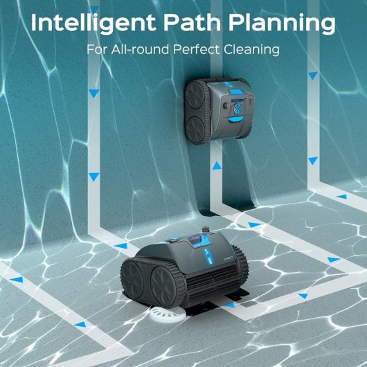 Wybot C1 Max Limpiafondos Inalámbrico Piscina con Aplicación Autonomía de 180 A 240min Gris