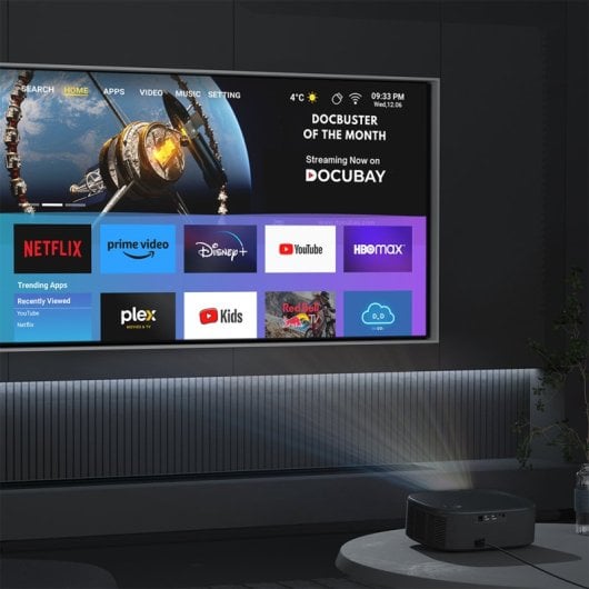 Manta MultiVision PRO PMA502A24 Proyector LED FullHD Android WiFi 800 Lúmenes ANSI Negro