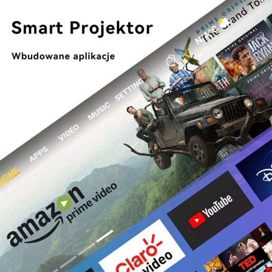 Manta MultiVision PRO PMA502A24 Proyector LED FullHD Android WiFi 800 Lúmenes ANSI Negro