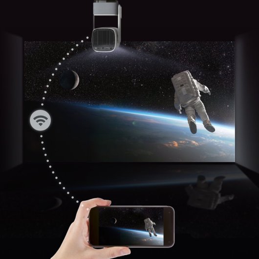 Manta MultiVision Portable PMA102M24 Proyector Portátil HD Android 250lm ANSI Batería Integrada