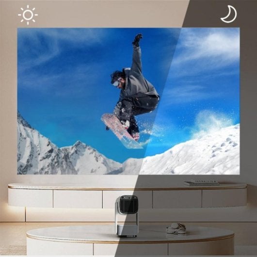 Manta MultiVision Portable PMA102M24 Proyector Portátil HD Android 250lm ANSI Batería Integrada