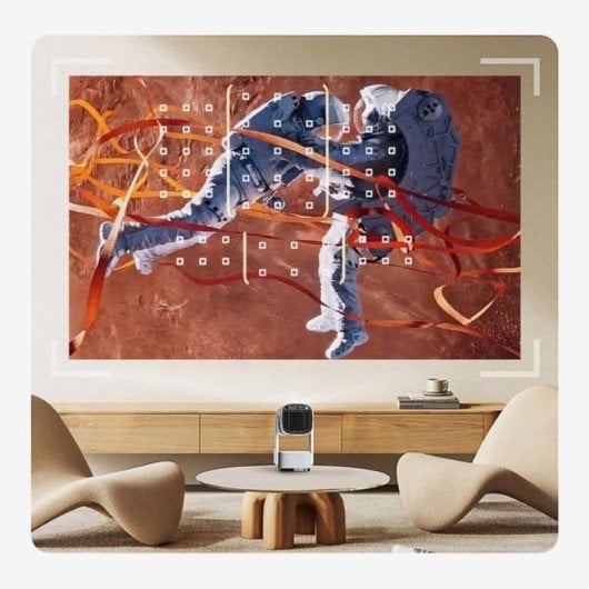 Manta MultiVision Portable PMA102M24 Proyector Portátil HD Android 250lm ANSI Batería Integrada