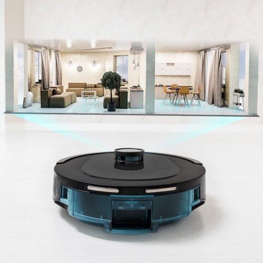 Cecotec Conga 7490 Ultimate Home Genesis Robot Aspirapolvere con Base Autosvuotante + Confezione da 5 Sacchetti