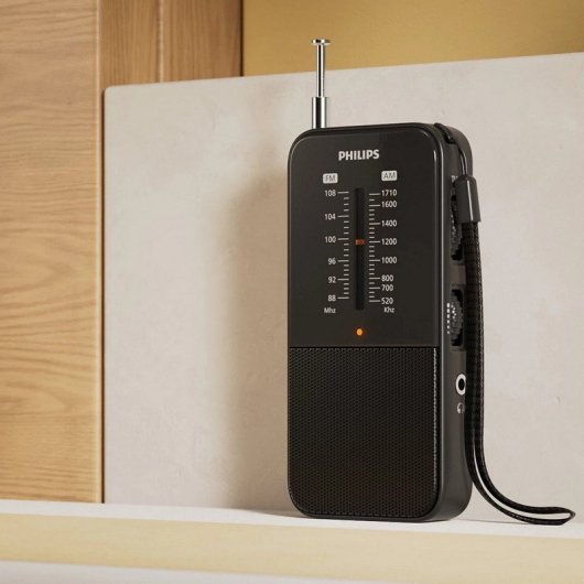 Radio portable Philips TAR1509 FM/MW, syntonisation analogique, fonctionne sur batterie