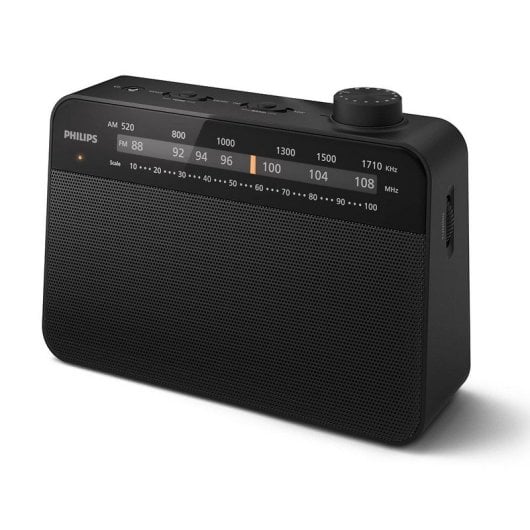 Radio FM/AM portable Philips TAR2509/10 avec haut-parleur 3,5 pouces, alimentée par batterie ou par câble d'alimentation