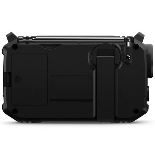 Philips TAR1609/00 Radio Portátil FM/AM con Linterna Integrada y Carga por USB-C, Solar o Manivela