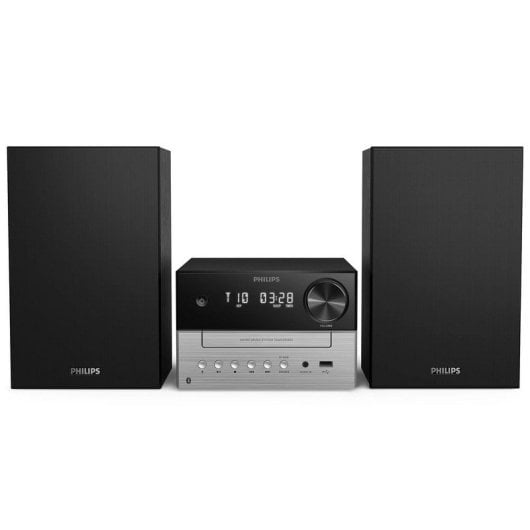 Philips TAM3205M2/12 Microcadena Bluetooth/CD/Radio FM/USB/Entrada de Audio 20W RMS
