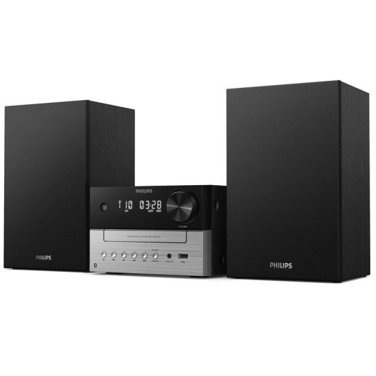 Philips TAM3205M2/12 Microcadena Bluetooth/CD/Radio FM/USB/Entrada de Audio 20W RMS