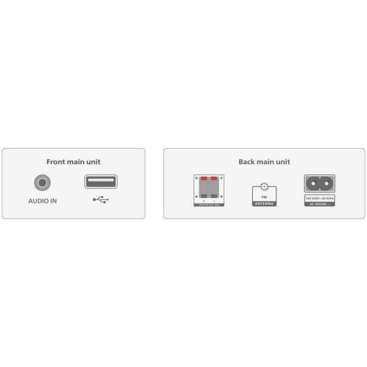 Micro Systeem Philips TAM3205M2/12 20W RMS Bluetooth 5.4 CD FM Radio USB