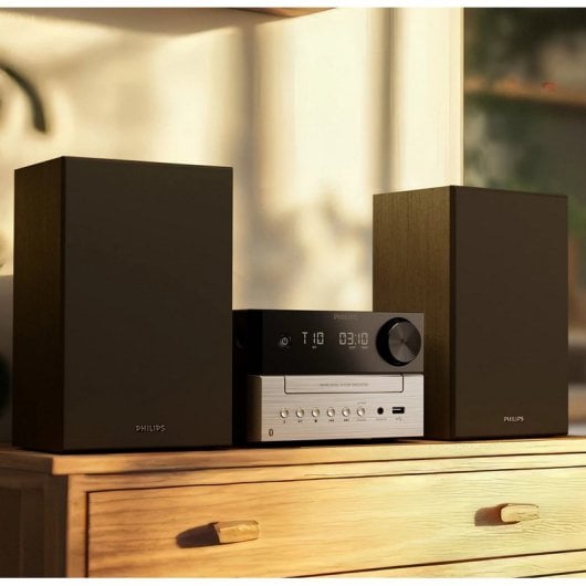 Philips TAM3205M2/12 Microcadena Bluetooth/CD/Radio FM/USB/Entrada de Audio 20W RMS