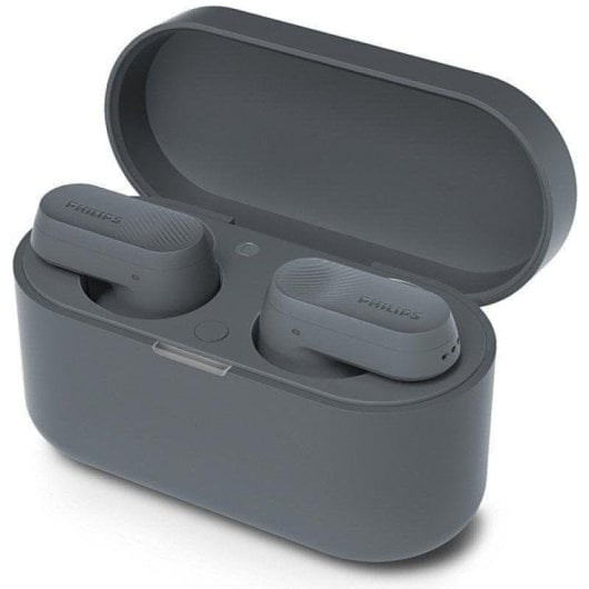 Auricolari Philips TAT3509GY/00 True Wireless Bluetooth con Cancellazione Rumore ANC, IPX4, Microfono e comando touch, colore grigio