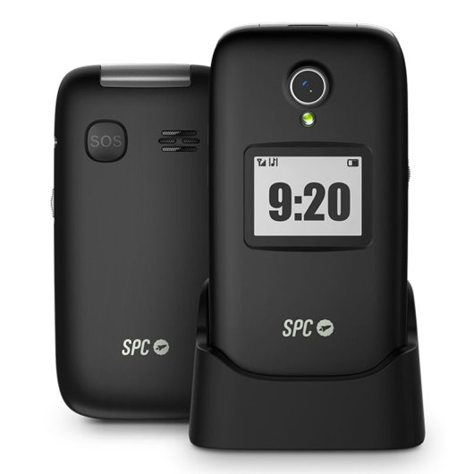 SPC Polaris 4G 1400mAh Dual Display Botón SOS Control Remoto App Care Negro
