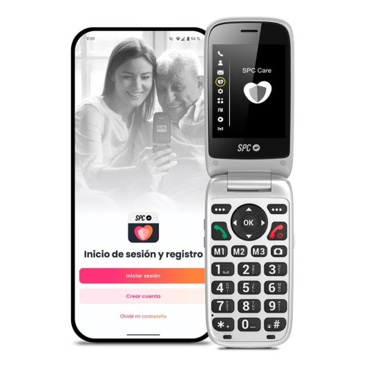 SPC Polaris 4G 1400mAh Dual Display Botón SOS Control Remoto App Care Negro