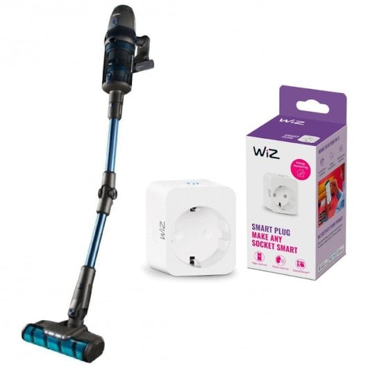 Cecotec Conga Rockstar 11500 Odyssey Ergoflex Aspirador Inalámbrico 850W + WiZ Enchufe Inteligente WiFi
