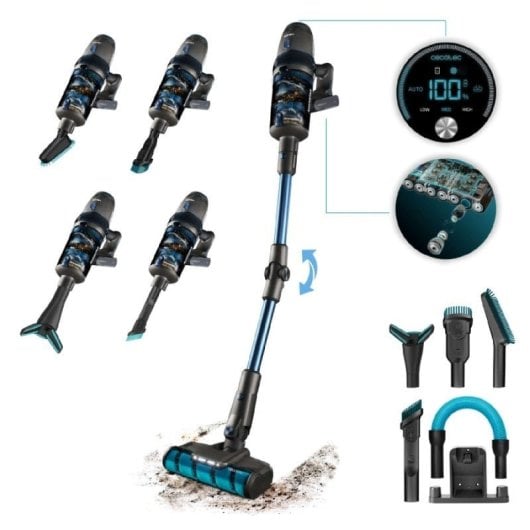 Cecotec Conga Rockstar 11500 Odyssey Ergoflex Aspirador Inalámbrico 850W + WiZ Enchufe Inteligente WiFi