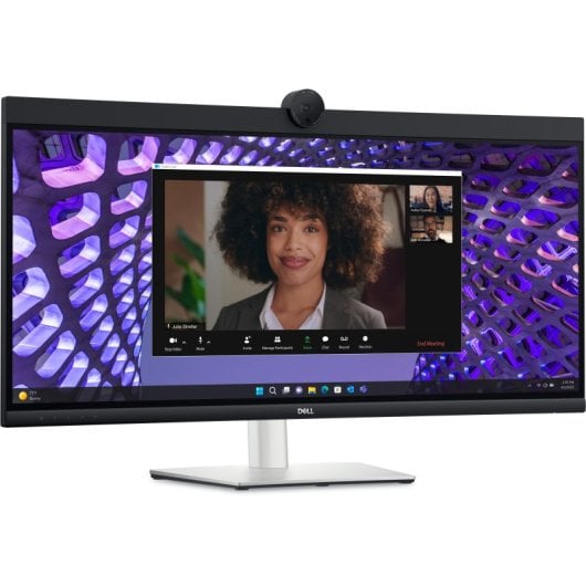Dell P-Serie P3424WEB 34,1 Zoll LED IPS UltraWide UltraHD 4K Höhenverstellbare gebogene USB-C-Webcam