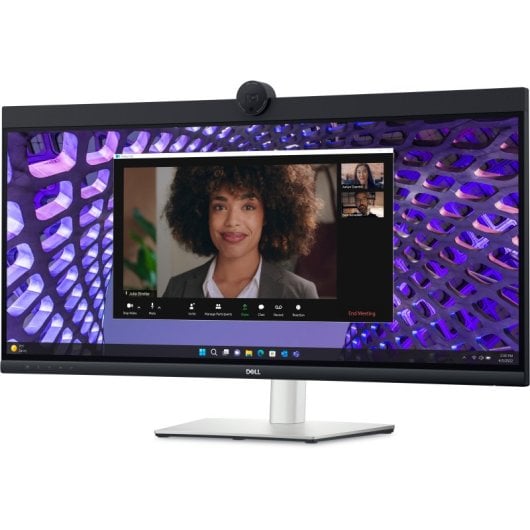 Dell P-Serie P3424WEB 34,1 Zoll LED IPS UltraWide UltraHD 4K Höhenverstellbare gebogene USB-C-Webcam