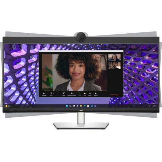 Dell P-Serie P3424WEB 34,1 Zoll LED IPS UltraWide UltraHD 4K Höhenverstellbare gebogene USB-C-Webcam