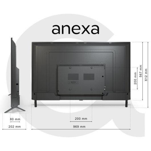 Anexa SMART43C01UG 43" LED UltraHD 4K Hey Google