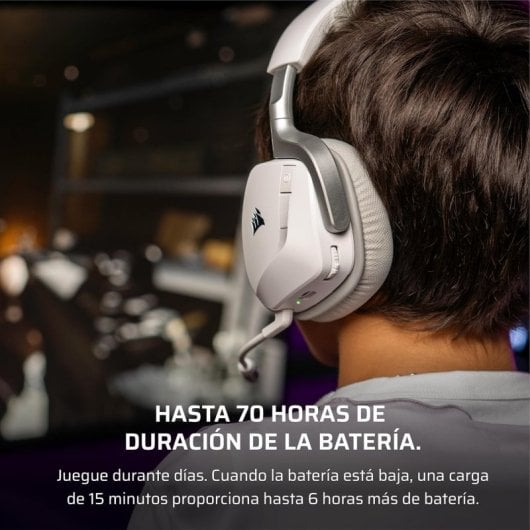 Corsair Void V2 Auriculares Gaming Inalámbricos Dolby Atmos Blancos