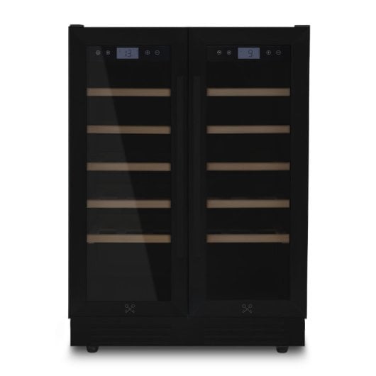 Les Petits Champs CAVCEDB42 Vinoteca Empotrada 42 BotellasDoble Zona 5-20°C Negra