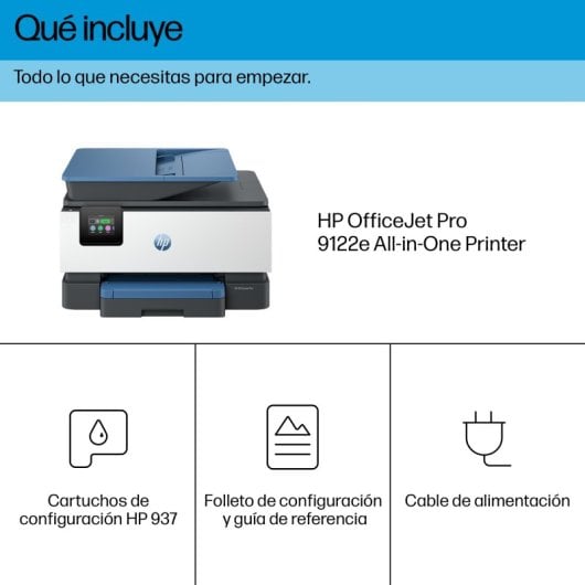 HP OfficeJet Pro 9122e All-in-One Printer Impressora Multifunções a Cores 22 ppm Wifi Duplex Fax