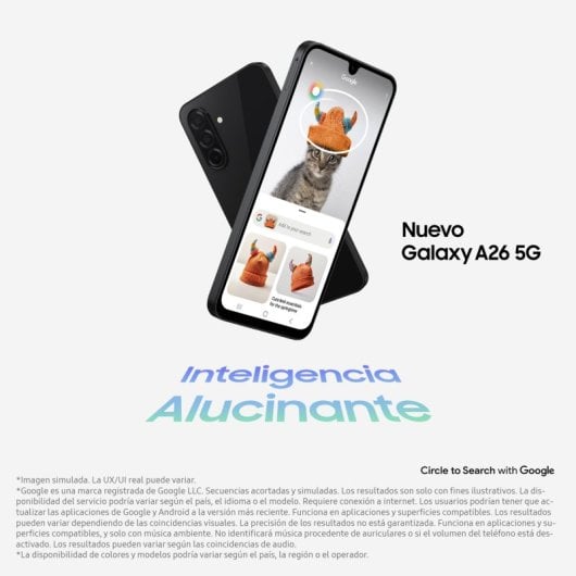 Samsung Galaxy A26 5G 8GB/256GB Smartphone 6.7" Super AMOLED Android 15 Menta Versión Importada EU