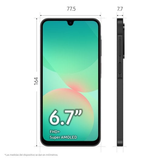 Samsung Galaxy A26 5G 8GB/256GB Smartphone 6.7" Super AMOLED Android 15 Menta Versión Importada EU