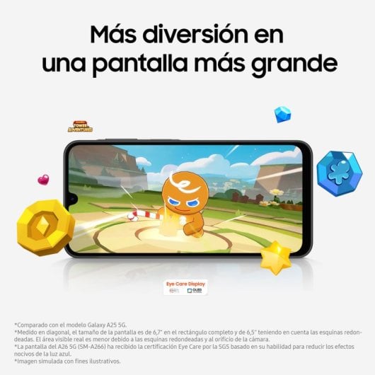 Samsung Galaxy A26 5G 8GB/256GB Smartphone 6.7" Super AMOLED Android 15 Menta Versión Importada EU