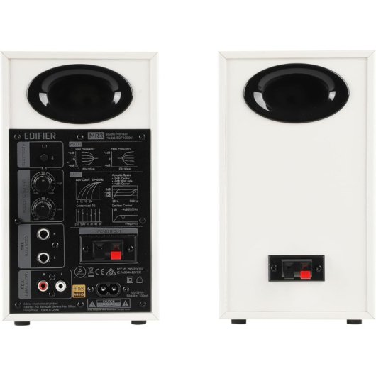 Enceintes actives Edifier MR3 2.0 42 W, audio haute résolution, contrôle de fréquence, blanc