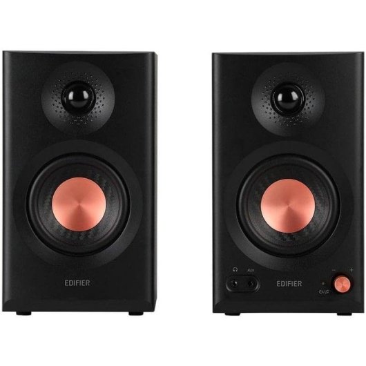 Edifier MR3 Altavoces Activos 2.0 42W Hi-Res Audio con Control de Frecuencia Negros