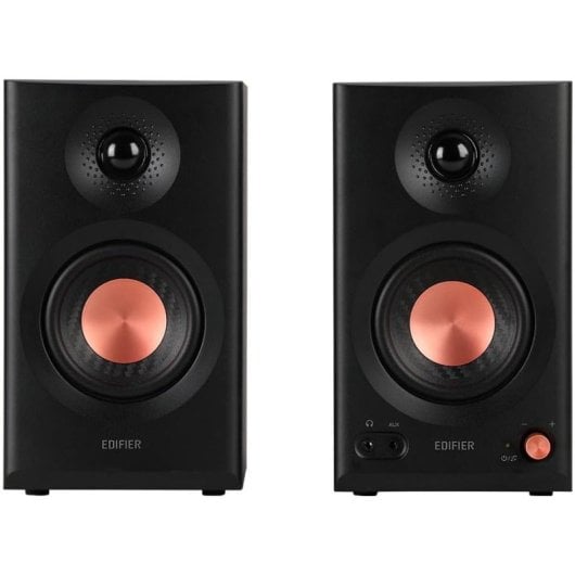 Edifier MR3 Altavoces Activos 2.0 42W Hi-Res Audio con Control de Frecuencia Negros