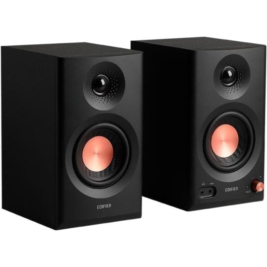 Edifier MR3 Altavoces Activos 2.0 42W Hi-Res Audio con Control de Frecuencia Negros