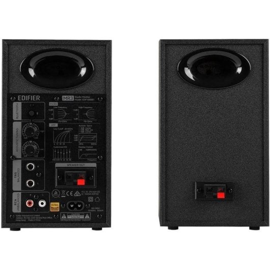 Edifier MR3 Altavoces Activos 2.0 42W Hi-Res Audio con Control de Frecuencia Negros