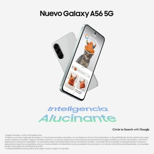 Samsung Galaxy A56 5G 8GB/128GB Smartphone 6.7" Super AMOLED Android 15 Rosa Versión Importada EU