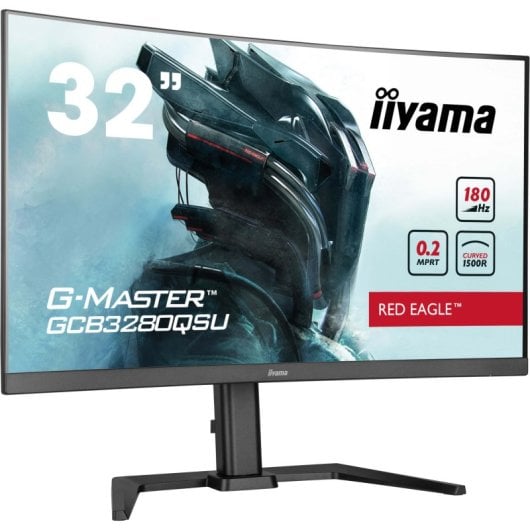iiyama G-Master GCB3280QSU-B2 32" VA CURVO QHD 180Hz 0.2ms USB-A Altavoces Altura Ajustable