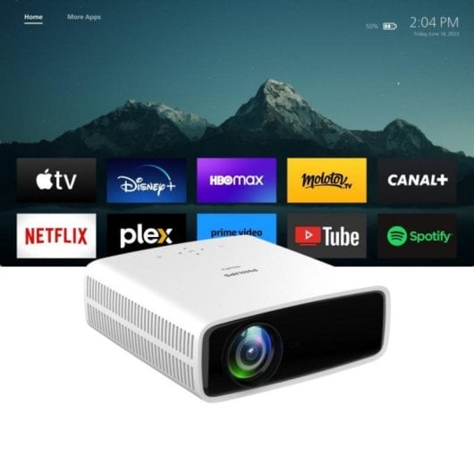 Projecteur Philips NeoPix 750 FullHD 700 Lumens 120" LED LCD Smart TV WiFi/Bluetooth