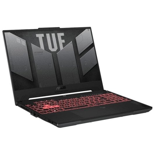 ASUS TUF Gaming A15 TUF507NVR-LP047 AMD Ryzen™ 7 7435HS Ordinateur portable 39,6 cm (15.6") Full HD 16 Go DDR5-SDRAM 512 Go SSD NVIDIA GeForce RTX 4060 Wi-Fi 6 (802.11ax) Noir, Gris