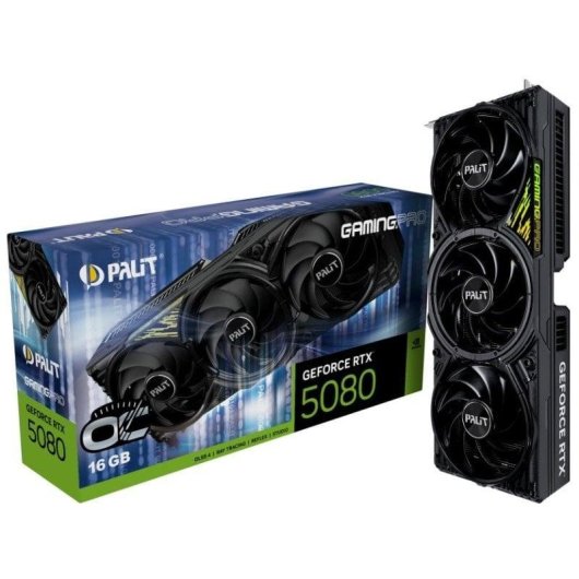 Carte Graphique Palit GeForce RTX 5080 GamingPro OC 16GB GDDR7 Reflex 2 RTX AI DLSS4