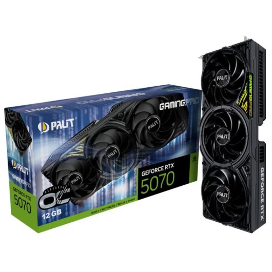 Carte graphique Palit GeForce RTX 5070 GamingPro OC 12 Go GDDR7 Reflex 2 RTX AI DLSS4