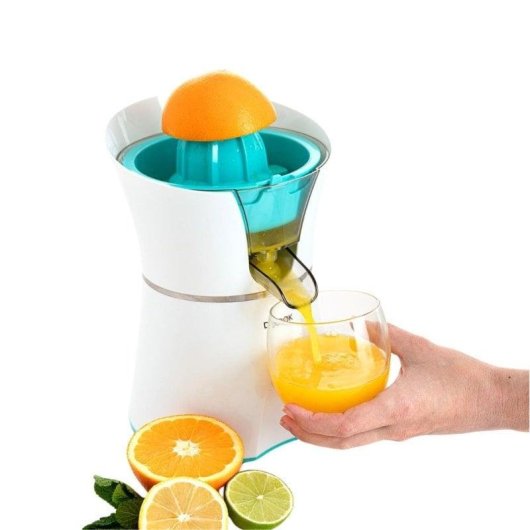 Exprimidor Dcook Gallery 350W doble cono regulador de pulpa blanco azul