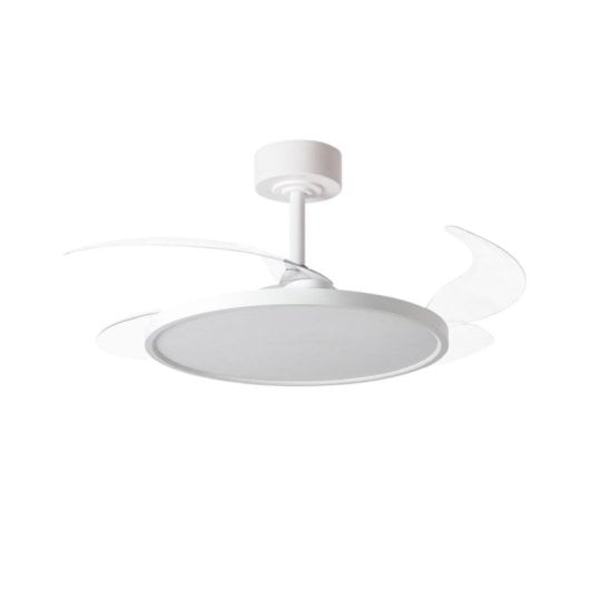 Bel Air Slim 72w Ventilador De Techo 4 Aspas Retráctiles Blanco
