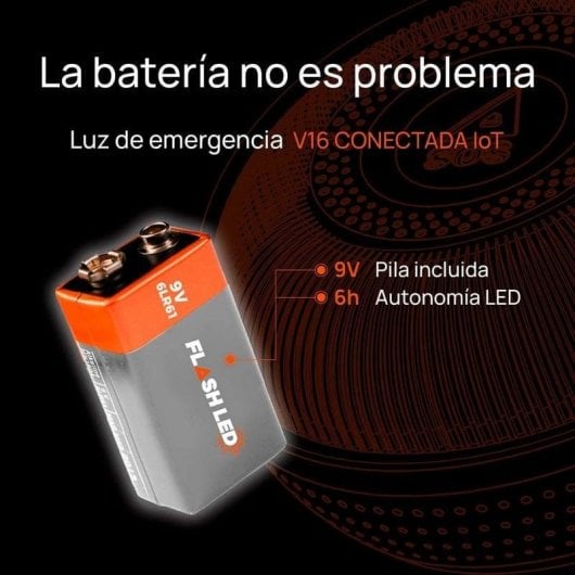 Baliza FlashLED SOS V16 IoT Homologada DGT Geolocalizada SIM Magnetisch Grau/Orange