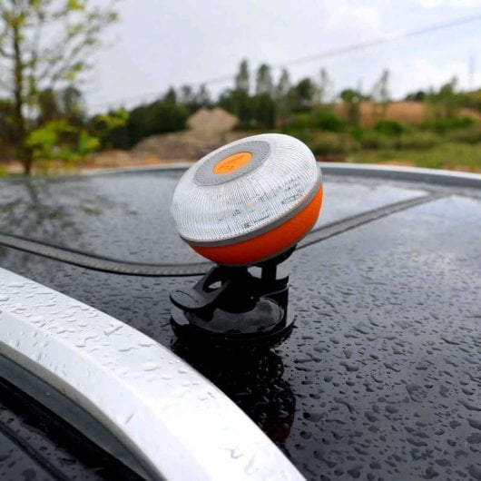 FlashLED Soporte Ventosa para Baliza V16 Geolocalizada y Conectada con DGT Negro