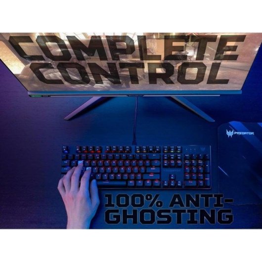 Acer Predator Aethon 303 Teclado Gaming Mecánico USB RGB Switch Kailh Blue Negro Teclado USA