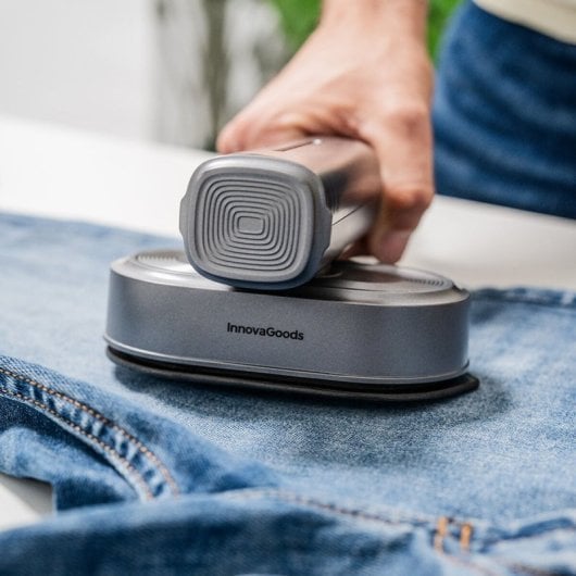 Fer à vapeur vertical de voyage 2 en 1 InnovaGoods Vaoron 1200 W Gris