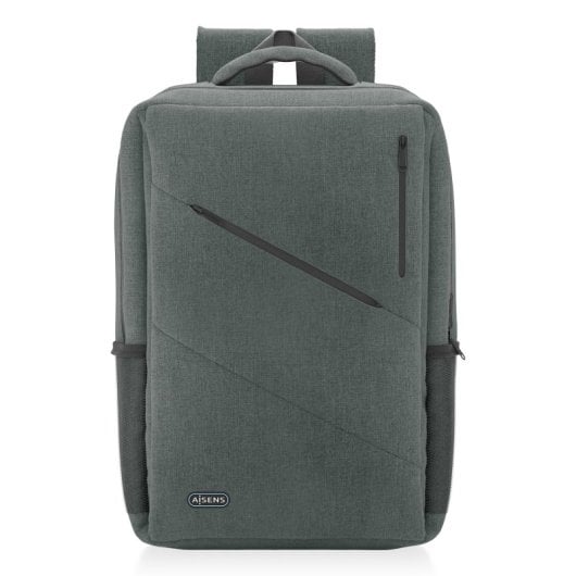 Aisens ASBG-BP085-GR Urban- und Office-Rucksack für Laptops bis 15,6 Zoll, Grau