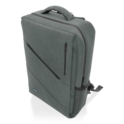 Aisens ASBG-BP085-GR Urban- und Office-Rucksack für Laptops bis 15,6 Zoll, Grau