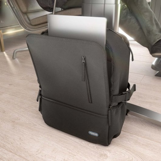 Aisens ASBG-BP086-BK Mochila Desportiva Repelente de Água para Portáteis até 15.6" Preta